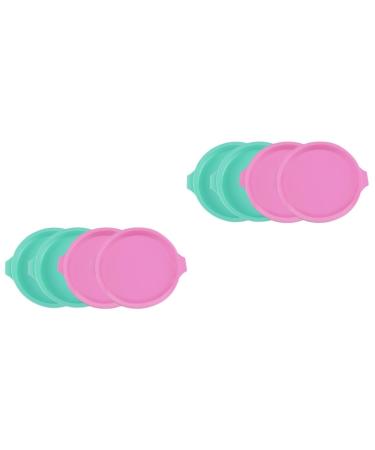 Zerodeko 8 Pcs Heart Cake Pan Silicone Cake Pan Layer Cake Pan Baking Tool Cake Mold for Home Nonstick Cake Pan Rainbow Cake Pans Silicone Cupcake Bakeware Mold Baking Supplies Heart-Shaped 17 17 2.5cmx2pcs