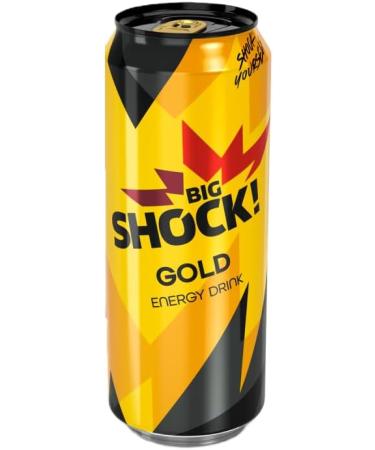 Big Shock sro BIG SHOCK Gold Energy Drink 12 x 500 ml blik - Buy Online on GoSupps.com