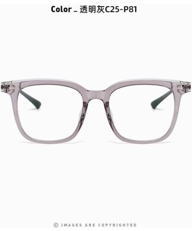 Metal TR90 Square Frame Blue Light Blocking Glasses for Men & Women - Anti-UV Computer & Reading Glasses - 50mm Gray - Buy Online on GoSupps.com