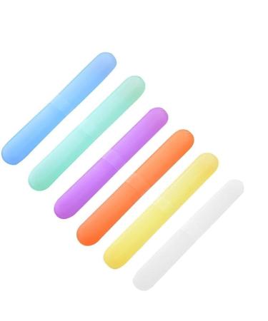 Qeotoh portable travel toothbrush box toothbrush box toothpaste wash box toothbrush storage box cup pencil toothbrush K2H6