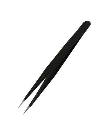 Premium Stainless Steel Straight Pointed Tweezers for 3D Printers - Black | International Shipping Available - Buy Online on GoSupps.com