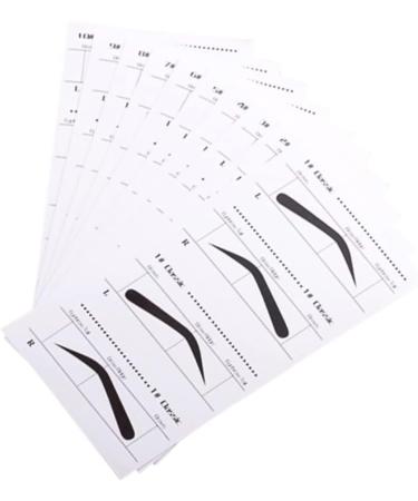 Angoily Eyebrow Card 30 Pcs Eyebrow Stencil Template Eyebrow Shaping Kit Eyebrowhack Eyebrow Templates Mold Suite Unibrow mediumx3pcs As Shownx3pcs - Buy Online on GoSupps.com