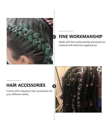 Maidston 148 Pcs Hair Jewels: Crystal Wire Wrapped Loc Jewelry for Braids and Dreadlocks - Buy Online on GoSupps.com