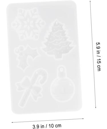 NUOBESTY 2pcs Tag Pendant Silicone Mold Silicone Earring Reverse Mould Key Chain Accessories White - Buy Online on GoSupps.com