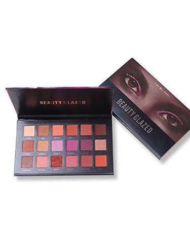BEAUTY GLAZED 18 Colors Professional Eye Shadow Palette - Shimmer Matte & Glitter Cosmetics | International Shipping - Buy Online on GoSupps.com