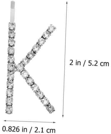 GALPADA 1 Set kiss hairpin hair clip for thick hair clips for thick hair alphabet hair clips bling hair clips glitter hair pin small hair barrettes rhinestones child flash alloy - Buy Online on GoSupps.com