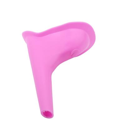 MYXP Reusable Silicone Portable Lady Urinal Pee Funnel Pee Urine Cups Standing Up Travel Female Urination Device for Camping Outdoor (Pink)