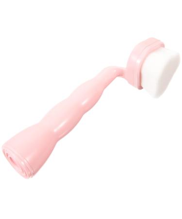 minkissy Face Cleansing Brush Blackhead Scrubber Handle Facial Brush Deep Pore Brush Skin Care Brush Face Exfoliator Face Scrubber Brush Facial Washing Brush Fiber Cleaner Handheld