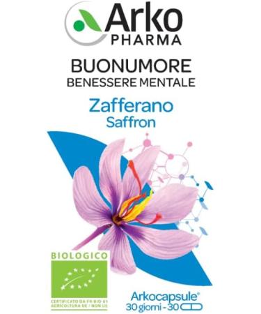  Arkopharma Arkofarm Arkocps Zafferano Bio 30 Capsule - Buy Online on GoSupps.com