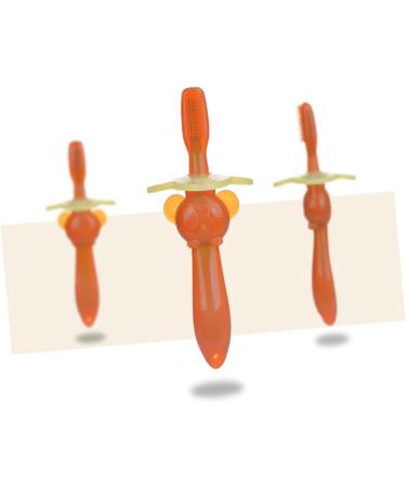 Minkissy Baby Toothbrush Set - 6 Soft Bristle Silicone Bite Rings - Gentle Oral Care for Infants - 3 Pack - Buy Online on GoSupps.com