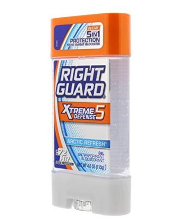 Right Guard Xtreme Gel Defense 5 Arctic Refresh 4oz (118ml) - 2 Pack - Buy Online on GoSupps.com