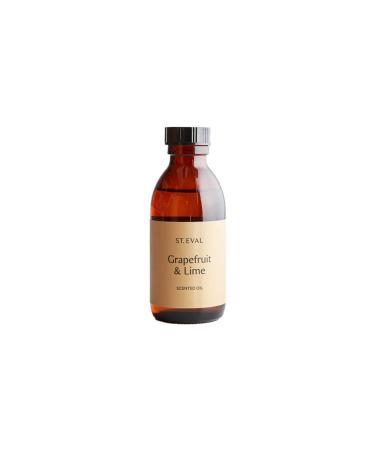St. Eval Grapefruit & Lime - Scented Oil - Reed Diffuser Refill - Uplifting Grapefruit and Zesty Lime with Bergamot and Minty Spearmint on a Bed of Amber Musk - 150 ml