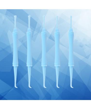 Spiral Ear Pick Earwax Removal Tool 5Pcs - Double-end Digging Ear Spoon and Curette Remover - Blue Earpick Cleaning Tool - Buy Online on GoSupps.com