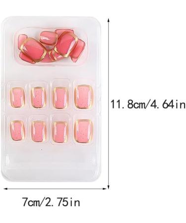 dijiusidy False Nail Perfect Matching Simple to Wear Fingernail Full Coverage Press Type Strong Viscosity Adjustable Paster Type 12 F741 Type 12 F741 - Buy Online on GoSupps.com