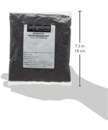 JustIngredients Essentials Black/Brown Mustard Seeds 250 g - Buy Online on GoSupps.com