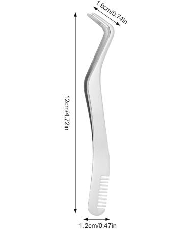 Eyelash Extens s Stainless Steel Eyelash Extens sEyelash Clusters with Comb for False Women Lash Applicator Tool - Buy Online on GoSupps.com