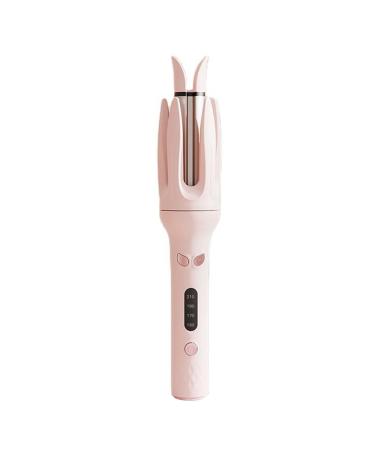 Automatic Hair Curler with Adjustable 4 Temps Levels 28mm Barrel Rotating Hair Curling Iron Fast Heating Hair Curler Styling Tool Pink