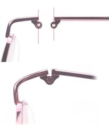 Ygnjh Glasses Replacement Legs - 1 Pair Rose Gold | Plastic & Metal Parts for Durable Eyewear - Buy Online on GoSupps.com