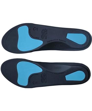 Orthotic Insoles Arch Support for Plantar Fasciitis | Women Men Insert | ORTHO ACTIVE Series Grey X-Small 3-4.5 - Buy Online on GoSupps.com