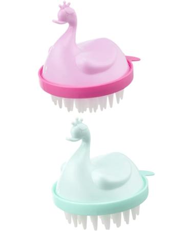 Ultechnovo 6 STK Massage Shampoo Comb - Soft Scalp Cleaner & Hair Washer Brush for Kids - TPE Head Massager for Ultimate Hair Care - Buy Online on GoSupps.com