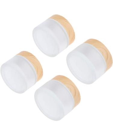 B Blesiya 4 Pieces 50g Empty Glass Cream Jars - Ointment & Cosmetic Containers with Screw Lid for International Shipping - Buy Online on GoSupps.com