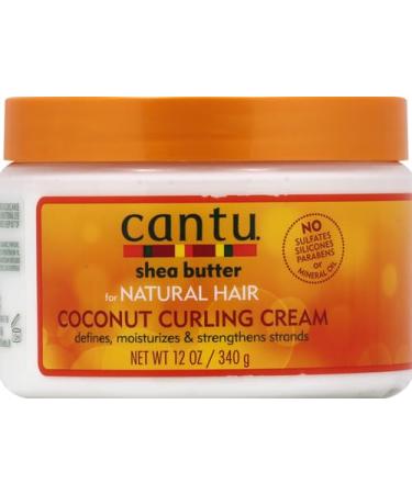 Cantu Shea Butter Coconut Curling Cream 12 Oz - Best Curl Definition & Moisture for Curly Hair | Shop Internationally - Buy Online on GoSupps.com