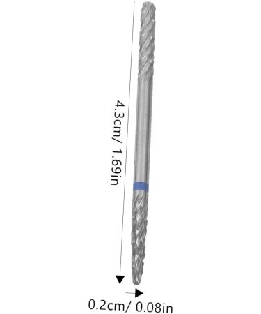 minkissy Grinding Tool Drill Bits Nail Art Supplies Nail Art Tools Nail Tools Drills Nail Art Polishing Tools Nail Bit Women Manicure Supplies Accessories Tungsten Steel Double Head Women's 4.30X0.20X0.20CM As Shown - Buy Online on GoSupps.com