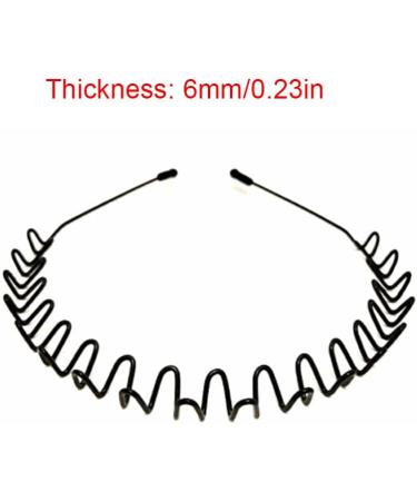 CLSSLVVBN Headbands for Men Wavy Hairband Spring Hair Hoop Non Slip Reliable Beauty Tools Gifts Outdoor Sports Fashion Yoga Bathing Type 6 - Buy Online on GoSupps.com