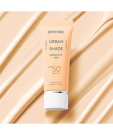 DewyTree Urban Shade Cover SPF 50+ PA++++ | Korean Mild Sunscreen Tone Cover & Perfect Skin Fit - 40ml K-Beauty Skincare - Buy Online on GoSupps.com