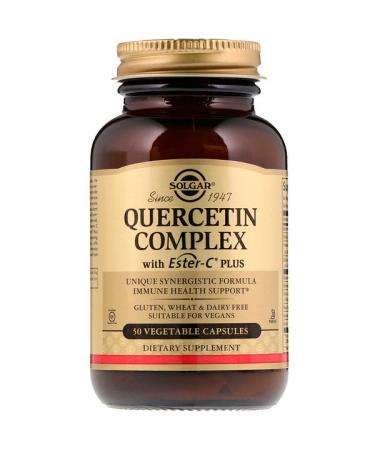 Solgar Quercetin Complex with Ester-C Plus 50 Vegetable Capsules - Buy Online on GoSupps.com