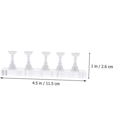 FRCOLOR Magnetic Base Manicure DIY Nail Stand nail practice stand nail tips display board fake nail holder false nail tips display polish stick Manicure Practice Stand Acrylic - Buy Online on GoSupps.com