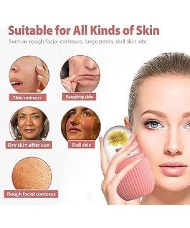 Silicone Ice Face Roller & Cube for Dark Circles Pore Shrink & Facial Massage | Beauty Skin Care Tools - Buy Online on GoSupps.com