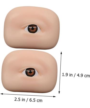 Housoutil 2pcs Eye Practice Skin Eyeshadow Supplies Eye Skin Practice Tool Semi-permanent Exercise Board 6.5x4.9cm As Shown - Buy Online on GoSupps.com
