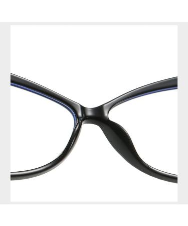 Oversized Blue Light Blocking Cat-Eye Glasses | Anti Eye Strain Reading Eyewear for Computer Use +0.00 C4 - Buy Online on GoSupps.com