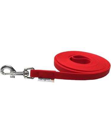 Biothane Drag Line for Medium/Large Dogs - 16mm Wide Leash | 1m 3m 5m 10m 15m & 20m with Hand Loop - Durable Red Dog Leash for Training & Walking - Buy Online on GoSupps.com