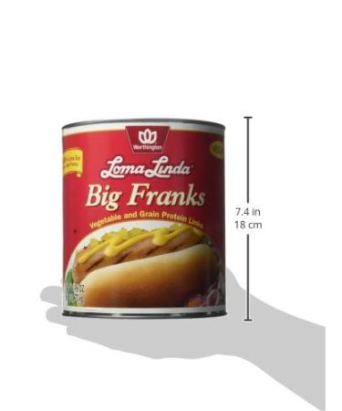 Loma Linda Plant-Based Big Franks - 96 Oz | Vegan Hot Dogs - Healthy Meat Alternative - Buy Online on GoSupps.com