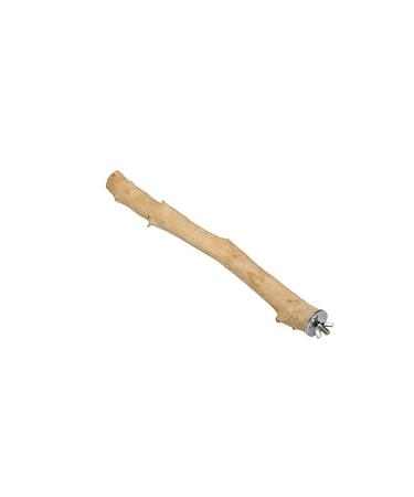 PARROT ESSENTIALS Large Natural Wood Perch for Parrot African Grey Cockatiel and Other Birds - Comfortable Bird Perches - Pine Wooden Bird Stand for Foot Exercise - Safe Non-Toxic Bird Accessories