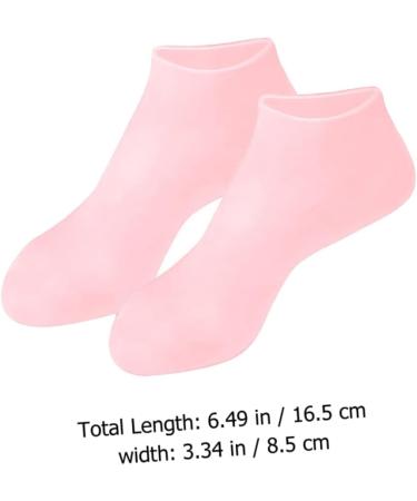 Healeved 3 Pairs Gel Socks Footies Socks for Women Lined Socks Lotion Socks Anti Cracking Foot Socks High Heel Protectors Socks for Heels Spa Socks Cracked Women's Invisible Sebs Stocking 16.5x8.5cm - Buy Online on GoSupps.com