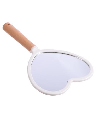 Beaupretty Heart-Shaped Handheld Mirrors Handheld Mirror Travel Makeup Mirrors Hand Mirrors with Handle Cosmetic Mirror