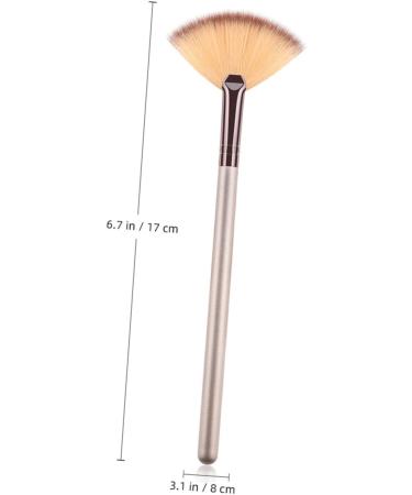minkissy Handle Makeup Brush Fan Lip Gloss Kits Makeup Face Makeup Makeup Fan Facial Fan Make up Fan Bling Makeup Face Fan Miss Highlight Bamboo Blush Size 1 As Shown - Buy Online on GoSupps.com