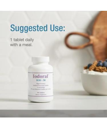 Iodoral 50 mg High Potency Lugol Solution Iodine Supplement - 90 Tablets - Buy Online on GoSupps.com