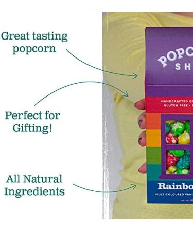 Popcorn Shed Gourmet Gluten Free Vegetarian Snack, Vanilla Rainbow 80g - Pack of 1 - Buy Online on GoSupps.com