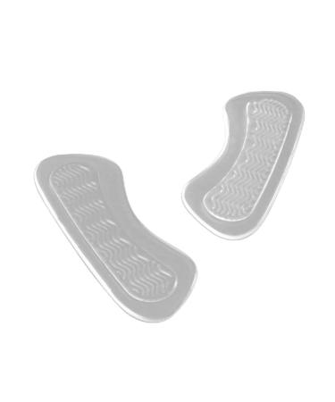 FOMIYES Heel Inserts Insoles 3 Pairs Back Insoles Shoe Inserts Shoe Insoles Silicone Insoles Heel Ripple Transparent Shoe Inserts