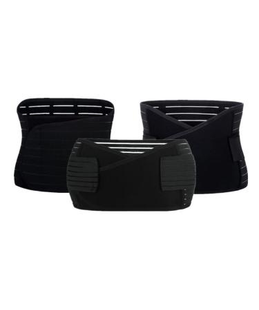 BIONICORE 3-in-1 Postpartum Belly Band Abdominal Binder & Body Shaper - Pregnancy Recovery Belt for C-Section - Black (Size L) - Buy Online on GoSupps.com