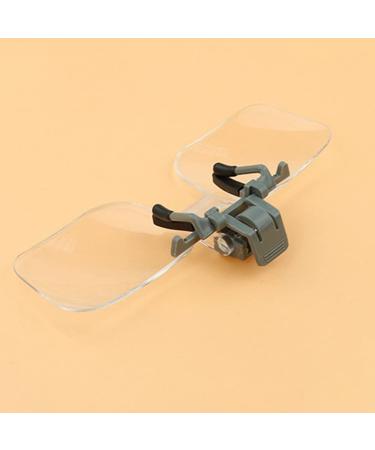 Magnifying Glass Acrylic Folding Glasses Clip on Magnifying Lens Flip Loupe Glass Style Handsfree Precise Head Loupe Glasses Magnifiers