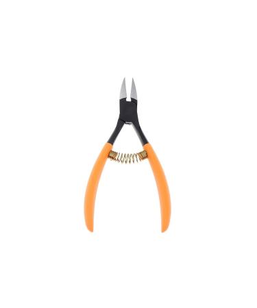 Nail Clipper Orange Soft Nail Cuticle Nipper Stainless Steel Tweezer Clipper Dead Skin Remover Scissor Plier Manicure Nail Art Tool (Color : Orange)