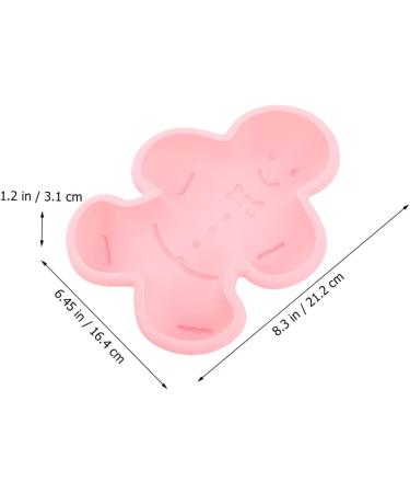 COHEALI 2pcs Silicone Mold Silicone Candy Mold Gingerbread Men Candy Mold Cartoon Shaped Mold Fudge Dessert Assorted Color 1 21.2X16.4X3CM - Buy Online on GoSupps.com