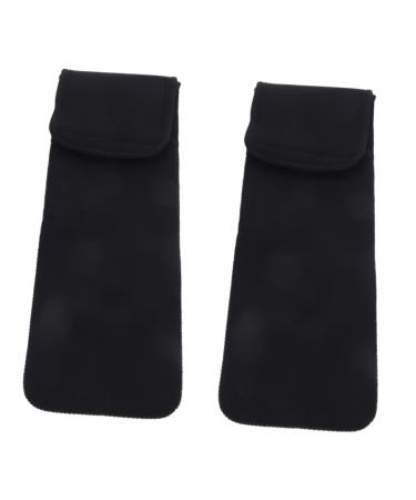 FRCOLOR 2pcs Hair Straightener Protective Cover Curling Iron Hair Curlers Hair Straightener Organizer Hair Curler Pouch Curls Travel Case Storage Bag Protective Case Bracket Neoprene