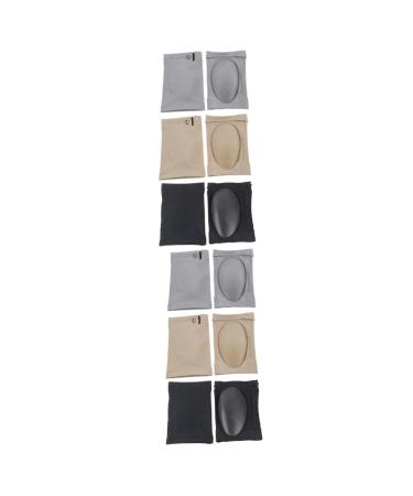 Mobestech 6 Pairs Arch Correction Socks Heel Spurs Support Foot Care Brace Arch Support Sleeves Plantar Socks Arch Sleeves Elasticity Corrective Pad Spandex Men and Women