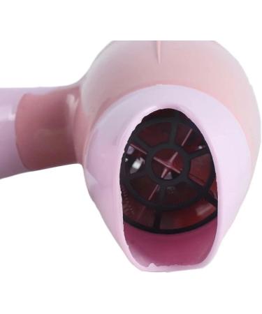 220V Folding Mini Hair Dryer with Nozzle Adjustable Airflow Fast Drying Low Noise Portable Travel Household Hair Dryer US Plug - Buy Online on GoSupps.com